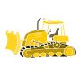 Bulldozer Stencil