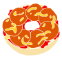 Pizza Bagel  Stencil