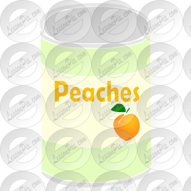 Canned Peaches Stencil