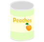 Canned Peaches Stencil