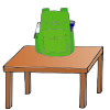 Backpack on Table Picture