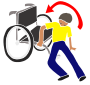 Get In Wheelchair  Stencil