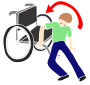 Get In Wheelchair  Stencil