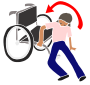 Get In Wheelchair  Stencil