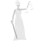 Lady of Justice Stencil