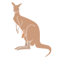 Kangaroo Stencil