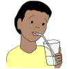 I+drink+through+my+straw+and+swallow. Picture