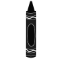 Black Crayon Stencil