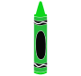 Green Crayon Stencil