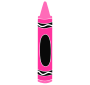 Pink Crayon Stencil