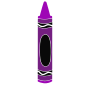 Purple Crayon Stencil