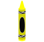 Yellow Crayon Stencil