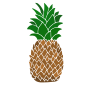 Pineapple  Stencil