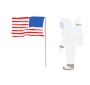 Moon Landing Stencil