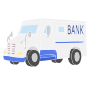 Armored Money Truck Stencil