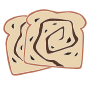 Cinnamon Raisin Bread Stencil