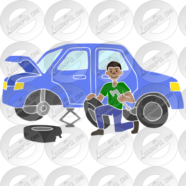 Change Tire  Stencil