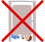 Do not look under stall