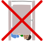 Do not look under stall