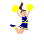 Cheerleader  Stencil