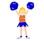 Cheerleader Stencil