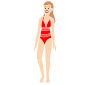 Swimsuit Stencil