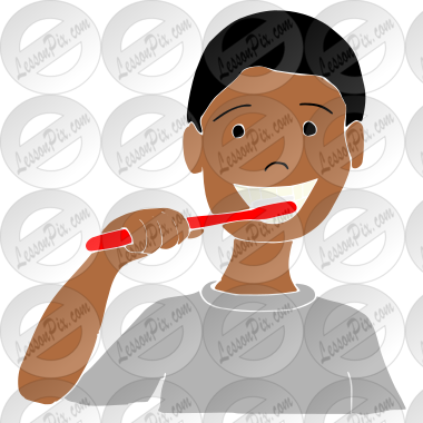 Brush Teeth Stencil