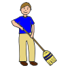 _____+is+sweeping+the+floor. Picture