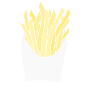 French Fries Stencil