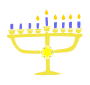 Menorah Stencil