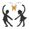 Dancing with a butterfly