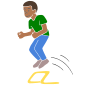 Hurdle  Stencil