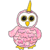 Rainbow Owl Unicorn  Picture