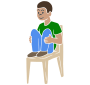 Feet on Chair