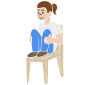 Feet on Chair
