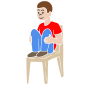 Feet on Chair