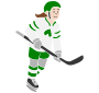 Hockey Player Stencil