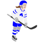 Hockey Player Stencil