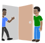 Hold Door  Stencil
