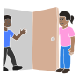 Hold Door  Stencil