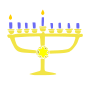 Menorah Stencil