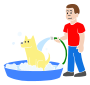 Wash Dog  Stencil