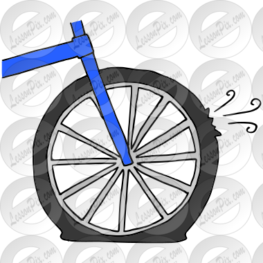 Flate Tire Picture