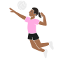 Jump Serve Stencil