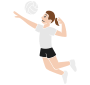 Jump Serve Stencil