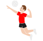 Jump Serve Stencil