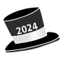 2024 New Years Hat Stencil