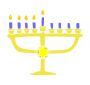 Menorah Stencil