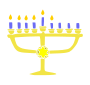 Menorah Stencil