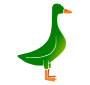 Green Duck Stencil